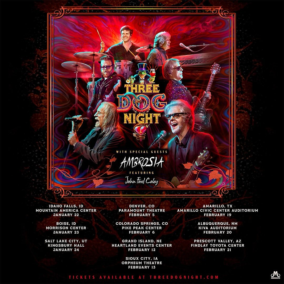 Three Dog Night Tour Poster 2026